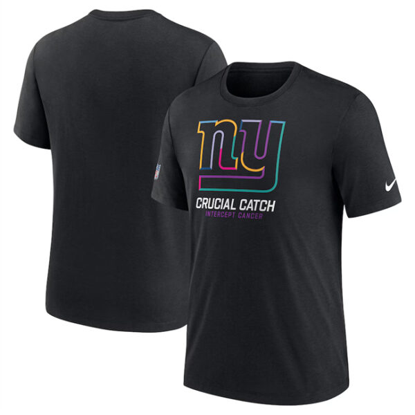 Men's New York Giants Black 2024 Crucial Catch T-Shirt