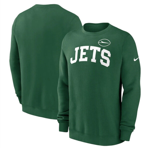 Men's New York Jets Green Club Pullover Sweatshirt