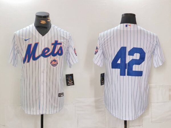 Men's New York Mets #42 Jackie Robinson White Cool Base Stitched Baseball Jerseys