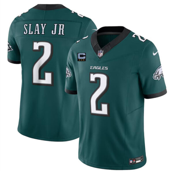 Men's Philadelphia Eagles #2 Darius Slay JR Green F.U.S.E With 3-Star C Patch Vapor Untouchable Limited Stitched Football Jersey