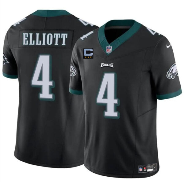 Men's Philadelphia Eagles #4 Jake Elliott Black F.U.S.E With 3-Star C Patch Vapor Untouchable Limited Stitched Football Jersey