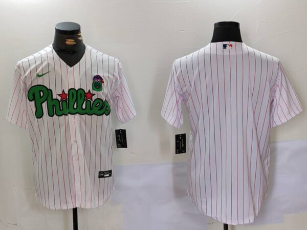 Men's Philadelphia Phillies White Stitched Jerseys