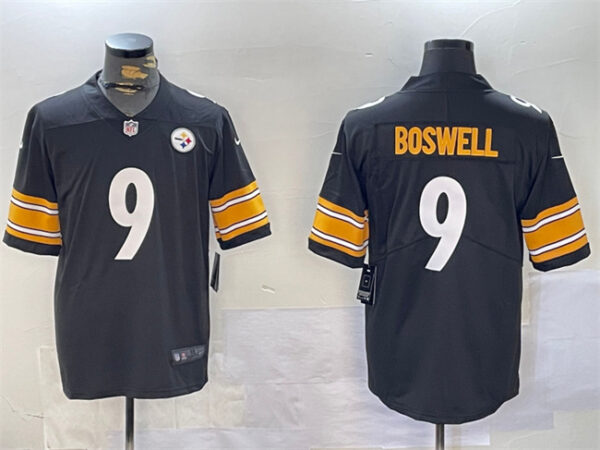 Men's Pittsburgh Steelers #9 Chris Boswell Black Vapor Untouchable Stitched Jersey