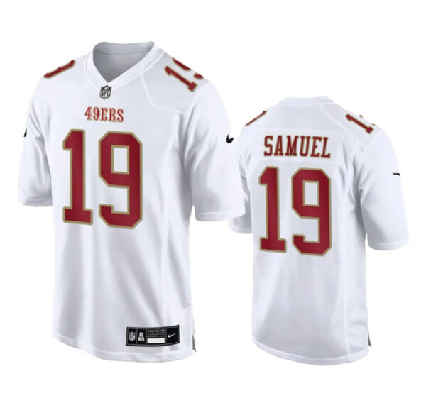 Men's San Francisco 49ers #19 Deebo Samuel White Fashion Vapor Untouchable Limited Stitched Football Jersey