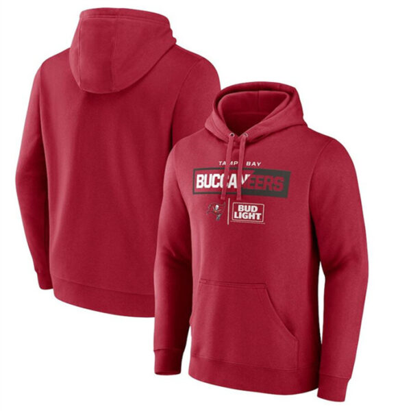 Men's Tampa Bay Buccaneers Red X Bud Light Pullover Hoodie