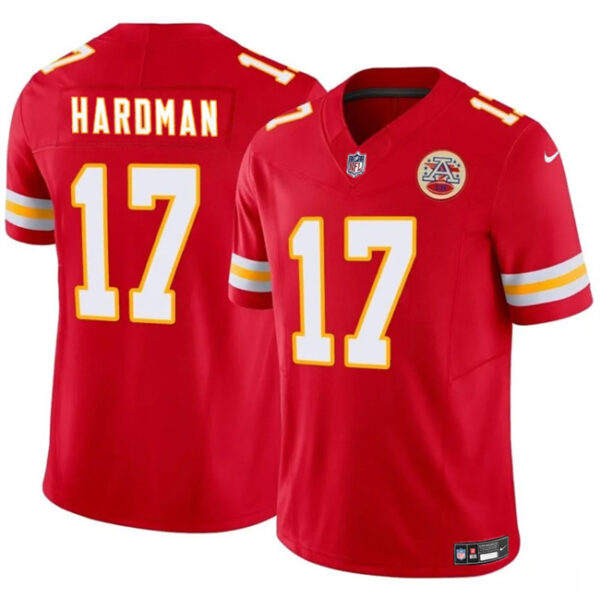 Men's Kansas City Chiefs #17 Mecole Hardman Red 2024 F.U.S.E. Vapor Untouchable Limited Stitched Football Jersey