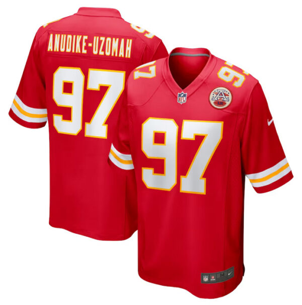 Men's Kansas City Chiefs #97 Felix Anudike-Uzomah Red Limited Stitched Football Game Jersey