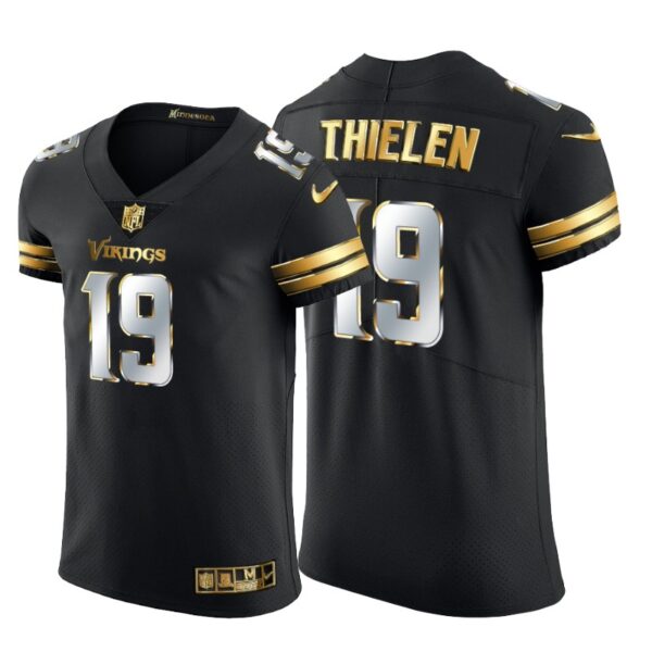 Minnesota Vikings #19 Adam Thielen Men's Nike Black Edition Vapor Untouchable Elite NFL Jersey