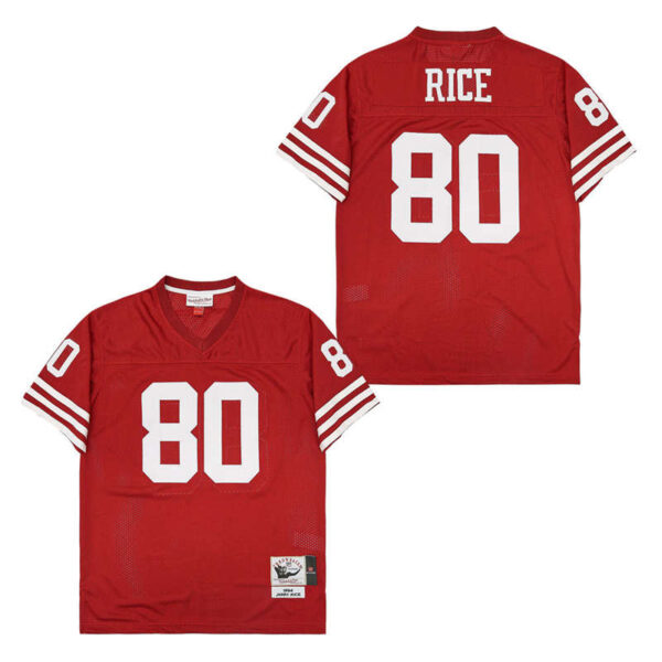 Mitchell And Ness 49ers #80 Jerry Rice Men's Throwback Stitched NFL Jerseys