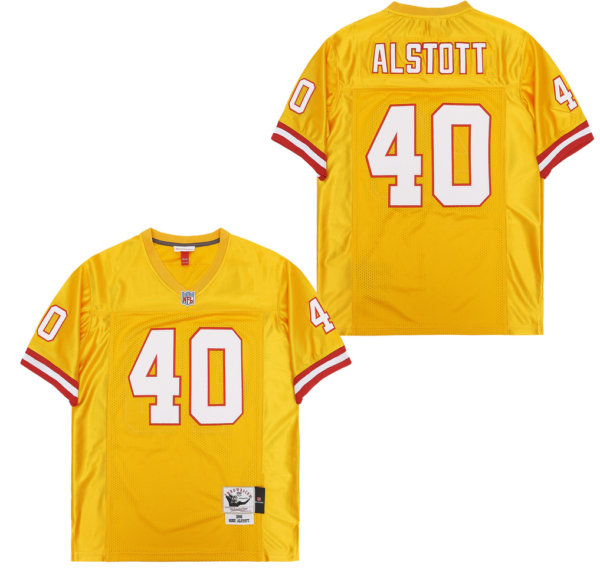 Mitchell And Ness Buccaneers #40 Throwback Stitched NFL Jerseys