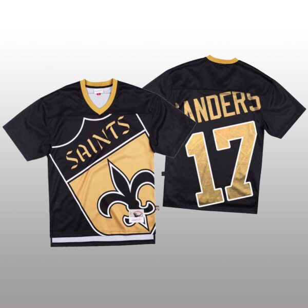 NFL New Orleans Saints #17 Emmanuel Sanders Black Men's Mitchell & Nell Big Face Fashion Limited NFL Jersey