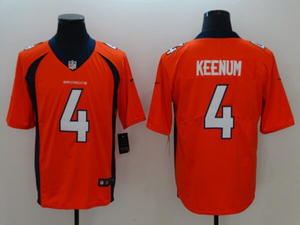 Nike Broncos 4 Case Keenum Orange Vapor Untouchable Limited Jersey