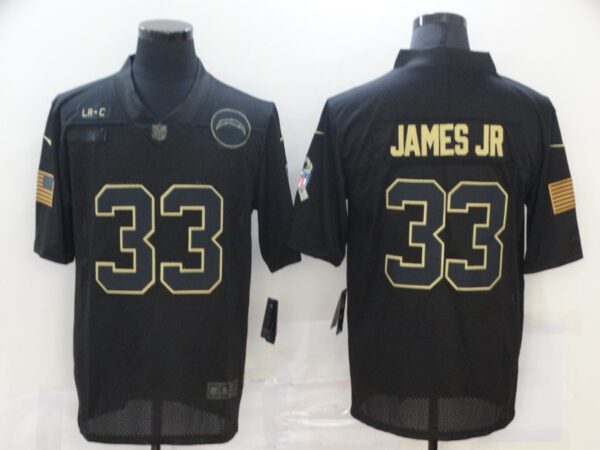 Nike Chargers 33 Derwin James Black 2020 Salute To Service Limited Jersey