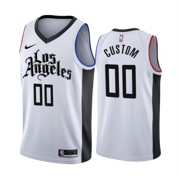 Nike Clippers Custom 2019-20 White Los Angeles City Edition NBA Jersey