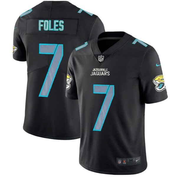 Nike Jaguars 7 Nick Foles Black Impact Rush Limited Jersey