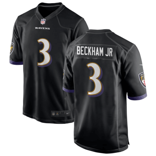 Nike Men's Baltimore Ravens #3 Beckham Jr Black NFL Vapor Limited Jerseys