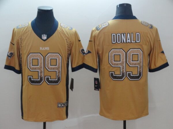 Nike Rams 99 Aaron Donald Gold Drift Fashion Limited Jersey