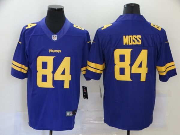 Nike Vikings 84 Randy Moss Purple Color Rush Limited Jersey