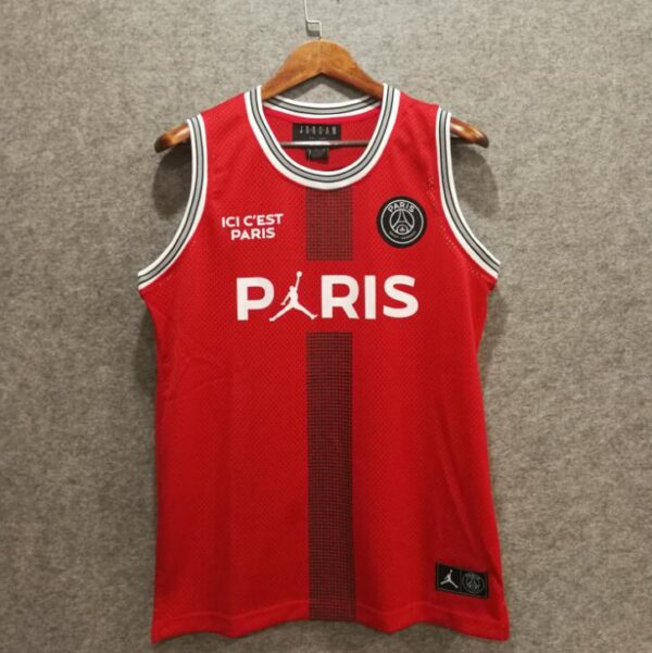 Paris Saint-Germain 23 Michael Jordan Red Fashion Jersey