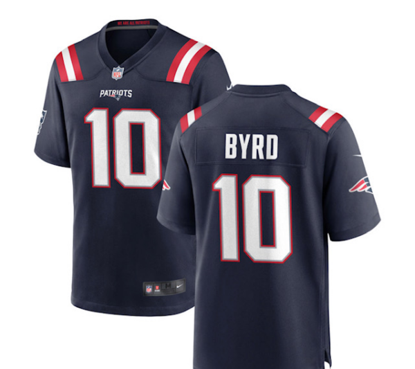 Patriots #10 Damiere Byrd Navy Vapor Limited Jersey