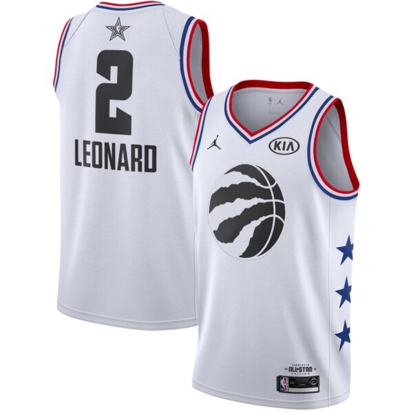 Raptors 2 Kawhi Leonard White 2019 NBA All-Star Game Jordan Brand Swingman Jersey