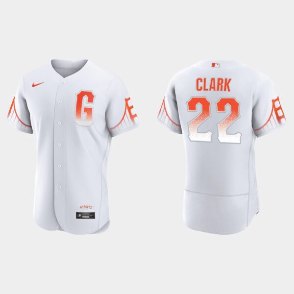 San Francisco Giants #22 Will Clark Men's 2021 City Connect Authentic White Jersey