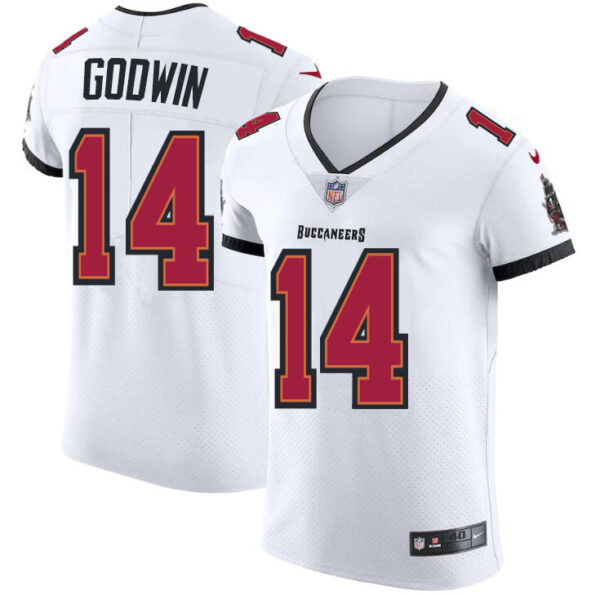 Tampa Bay Buccaneers #14 Chris Godwin Men's Nike White Vapor Elite Jersey