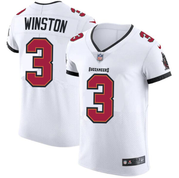 Tampa Bay Buccaneers #3 Jameis Winston Men's Nike White Vapor Elite Jersey