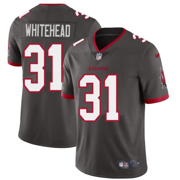 Tampa Bay Buccaneers #31 Jordan Whitehead Men's Nike Pewter Alternate Vapor Limited Jersey