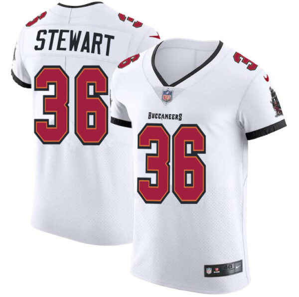 Tampa Bay Buccaneers #36 M.J. Stewart Men's Nike White Vapor Elite Jersey