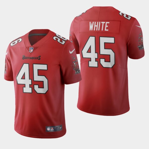 Tampa Bay Buccaneers #45 Devin White Red Men's Nike 2020 Vapor Limited NFL Jersey