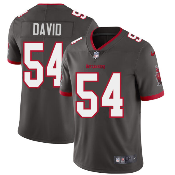 Tampa Bay Buccaneers #54 Lavonte David Men's Nike Pewter Alternate Vapor Limited Jersey