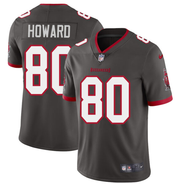 Tampa Bay Buccaneers #80 O.J. Howard Men's Nike Pewter Alternate Vapor Limited Jersey