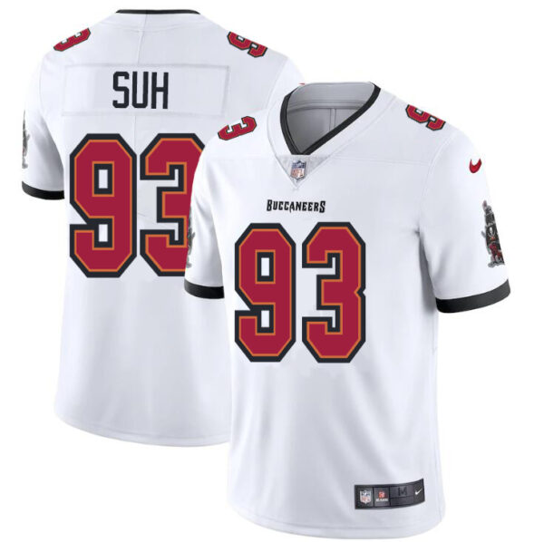 Tampa Bay Buccaneers #93 Ndamukong Suh Men's Nike White Vapor Limited Jersey