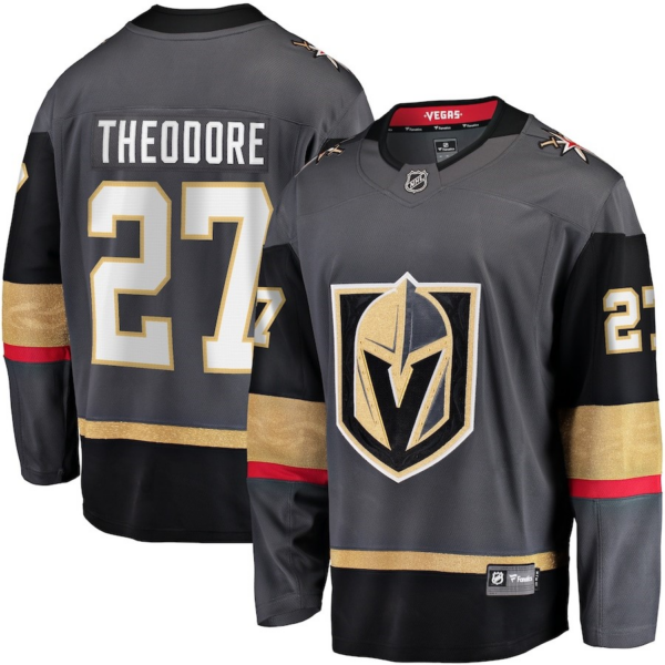 Vegas Golden Knights 27 Shea Theodore Gray Adidas Jersey