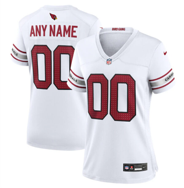 Women's Arizona Cardinals Active Player Custom New White Stitched Game Jersey(Run Small)