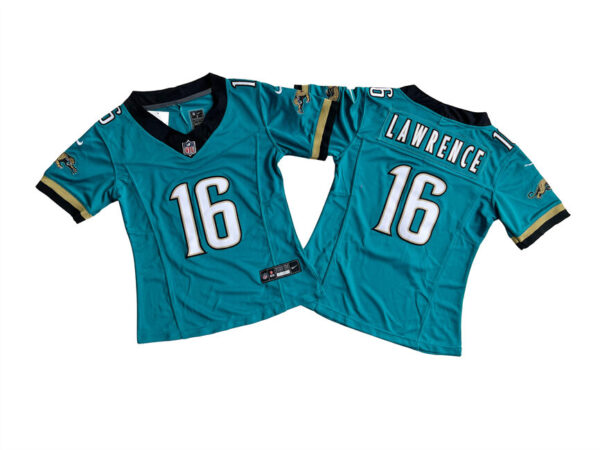 Women's Jacksonville Jaguars #16 Trevor Lawrence Teal 2024 F.U.S.E Prowler Throwback Vapor Limited Stitched Football Jersey(Run Small)