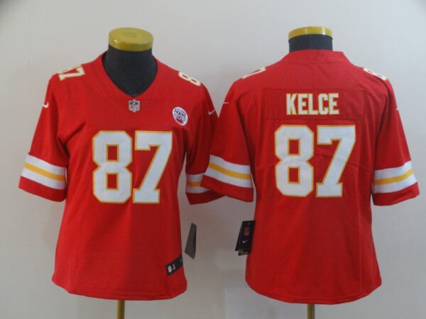 Women Nike Chiefs 87 Travis Kelce Red Women Vapor Untouchable Limited Jersey