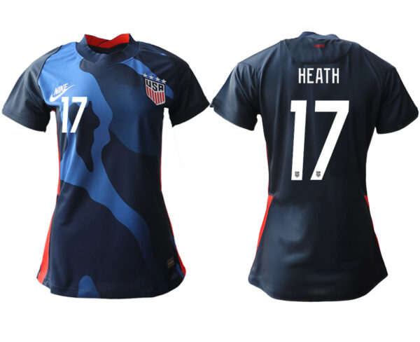 Women's USA #17 Heath Away Jersey