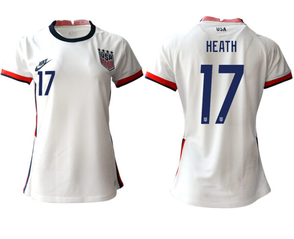 Women's USA #17 Heath Home Jersey