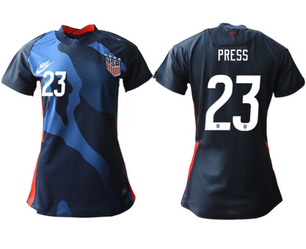 Women's USA #23 Press Away Jersey