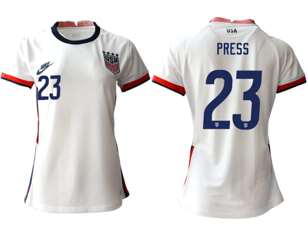 Women's USA #23 Press Home Jersey