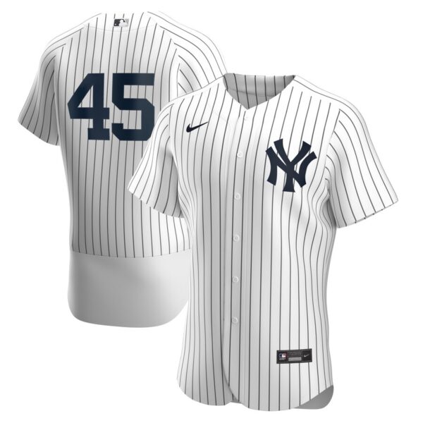 Yankees 45 Gerrit Cole White 2020 Nike Flexbase Jersey