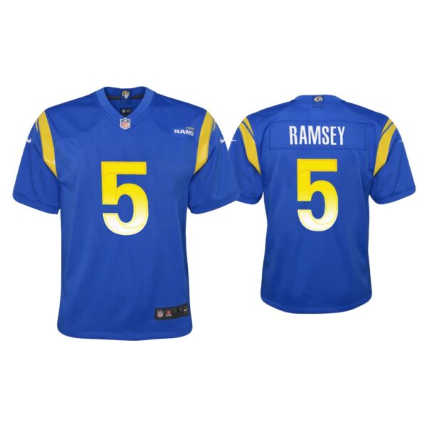 Youth #5 Jalen Ramsey Rams Vapor Limited Royal Jersey