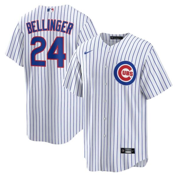 Youth Chicago Cubs #24 Cody Bellinger White/Royal Cool Base Stitched Baseball Jersey