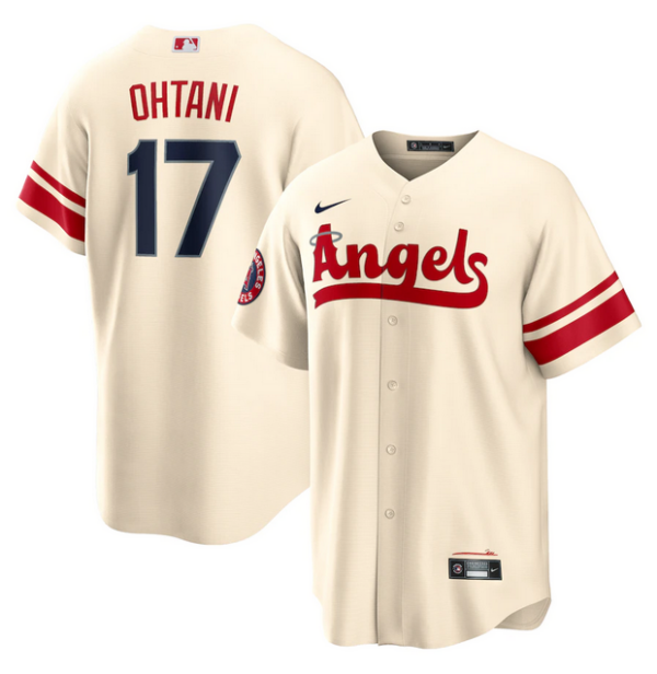 Youth Los Angeles Angels #17 Shohei Ohtani 2022 Cream City Connect Stitched Jerseys