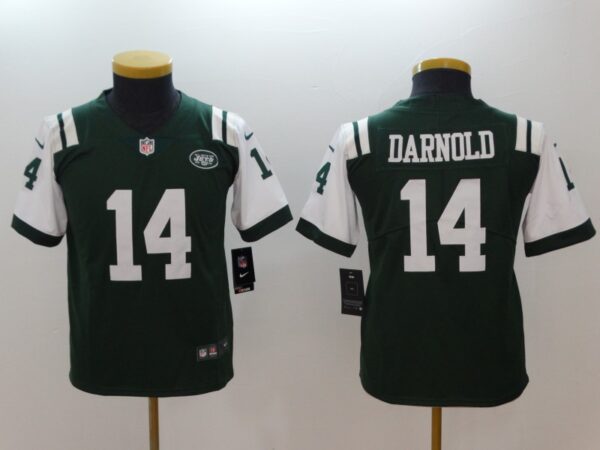 Youth Nike Jets 14 Sam Darnold Green Youth Vapor Untouchable Player Limited Jersey