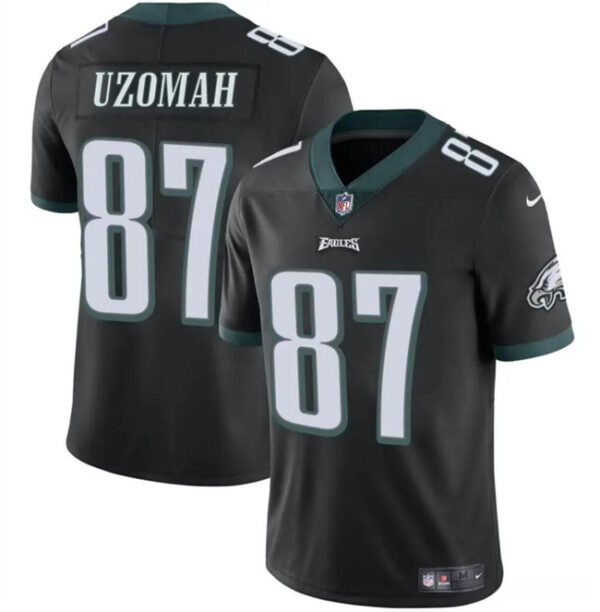 Youth Philadelphia Eagles #87 C.J. Uzomah Black Vapor Untouchable Limited Stitched Football Jersey