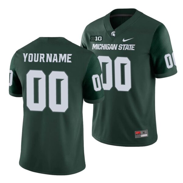 Custom Michigan State Spartans Jersey Name and Number College NCAA Football Green