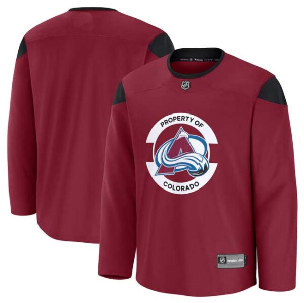 Men's Colorado Avalanche Burgundy 2024-25 Team Practice Stitched Jersey